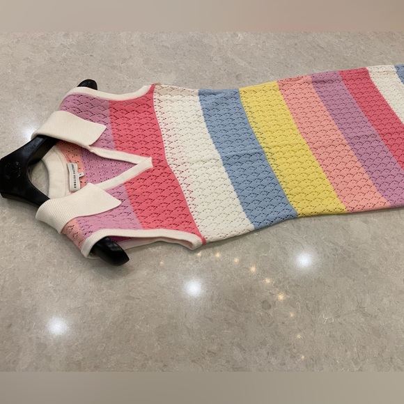 English Factory Knit Stripe Sleeveless Dress In Multi Size S - Picture 15 of 16